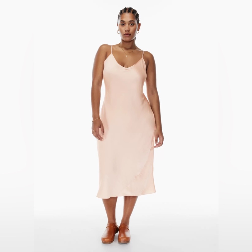 satin slip dress // aritzia